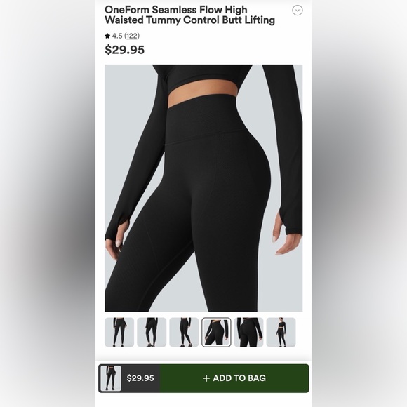 HALARA Pants - Seamless Flow High-Waisted Tummy Control Butt Lifting Leggings - Black